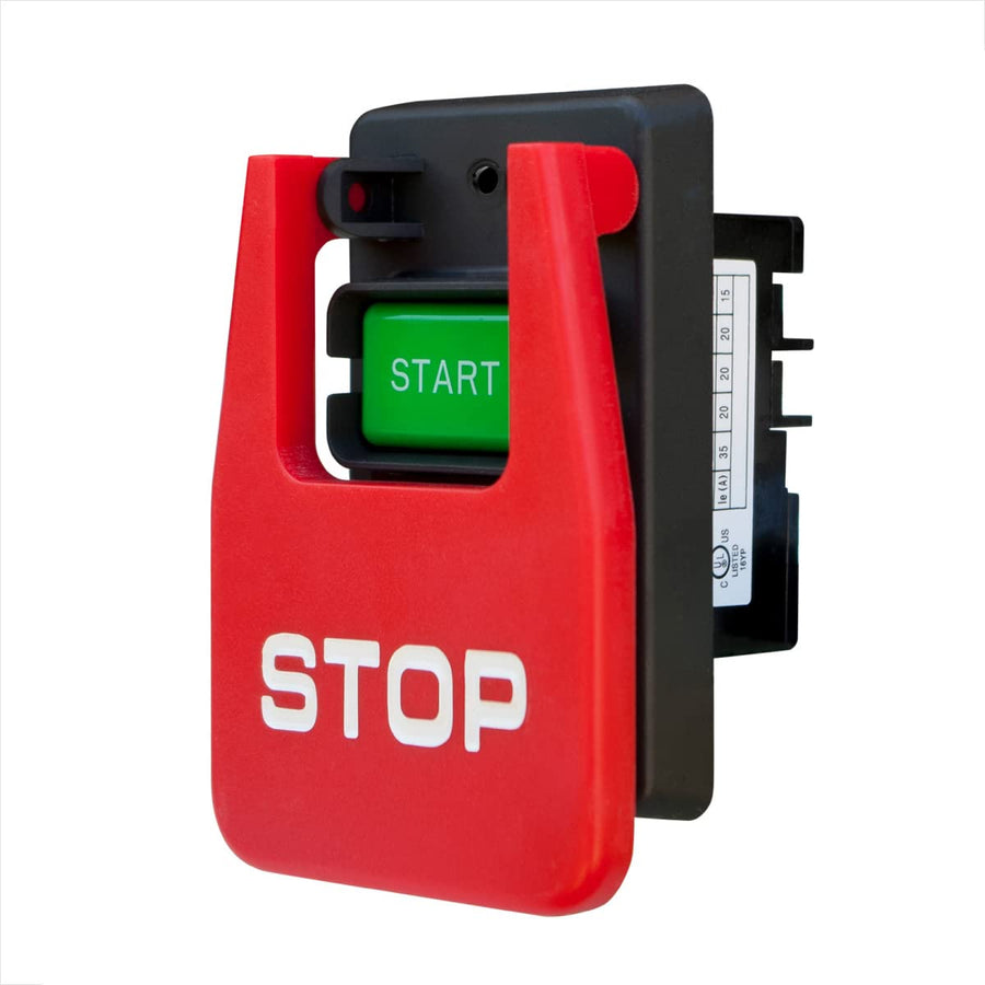 120V/230V Dual Voltage Paddle Switch, 3 HP at 230 Volts, UL Certified. Large Knee Paddle for Power Tools Fast Power Off. Fits Table Saw, Router Table, Drill Press, Bench Saw, Band Saw (71007)