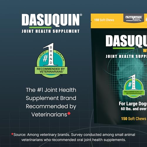 Dasuquin with MSM Joint Health Supplement for Large Dogs - With Glucosamine, MSM, Chondroitin, ASU, Boswellia Serrata Extract, and Green Tea Extract, 150 Soft Chews