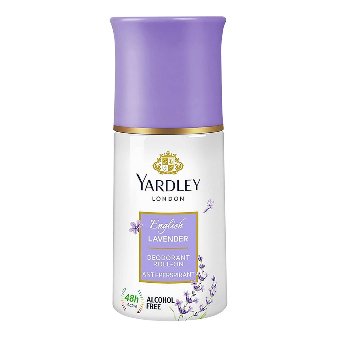 London English Lavender Anti Perspirant Deodorant Roll On For Women, Floral, 50ml