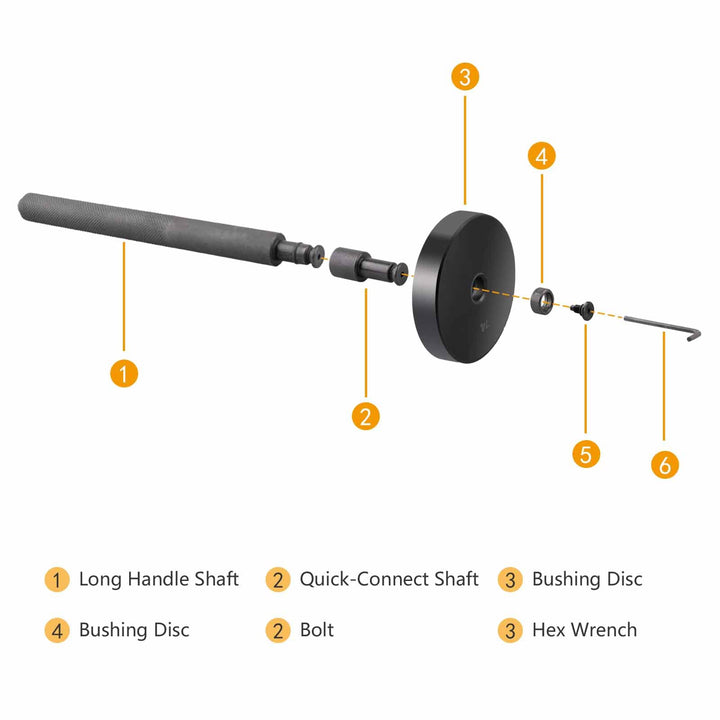 52 in 1 Custom Bushing Driver Set, Transmission Bushing Driver Removal Set Wheel Axle Bearing Race and Seal Installer Tool Kit