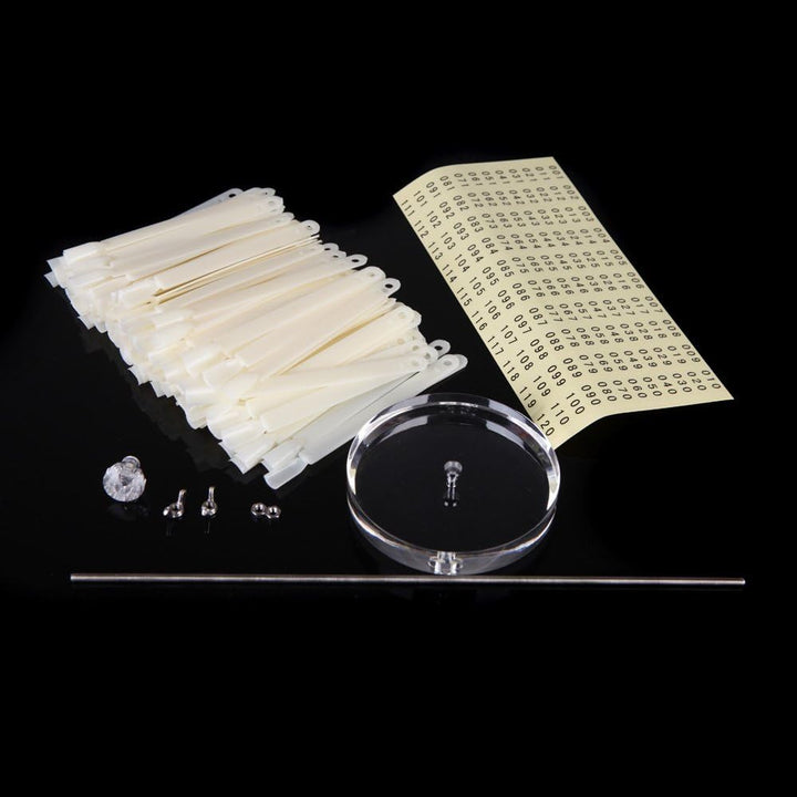 Natrual: 120 Sticks Nail Art Color Chart Display Stand Spiral False Nails Display Shelf Practice Tools For Solon Nails Polish Gel Show (Natrual)