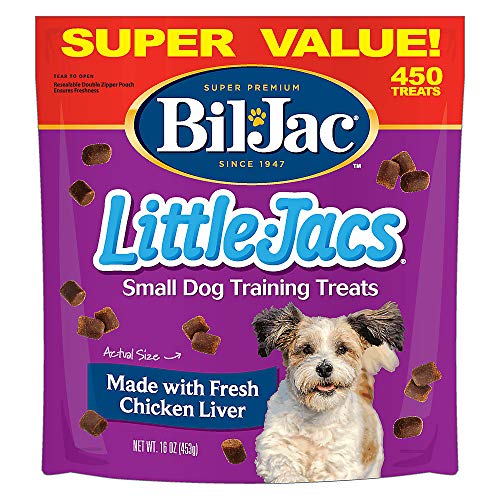 Little Jacs Small Dog Training Treats - Soft Chicken Liver Dog Treats for Puppy Rewards - Real Chicken, No Fillers, 16oz Resealable Double Zipper Pouch (3-Pack)