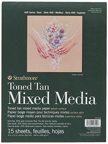 Toned Mixed Media Paper Toned Tan 9X12-15 Sheets -62462209