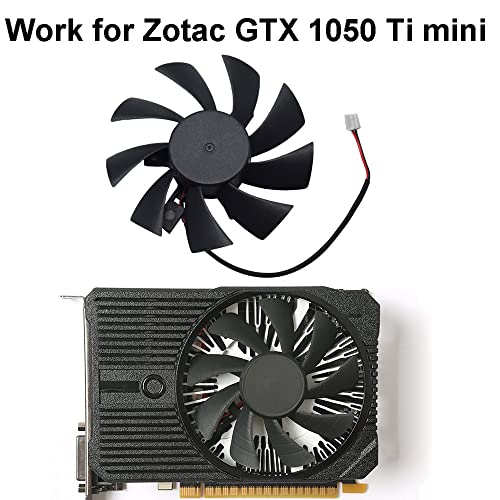 DIY Dual Bearing 85mm 2pin Video Card Fan Replacement for Zotac GTX 1050 Ti mini Graphic Card
