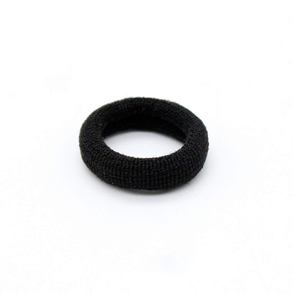 100 Pcs Baby Girls Hair Ties - Small Size Elastic Hair Ties for Baby Girls Infants Toddlers Multicolor Hair Bands Elastic Ponytail Holder (White Black)