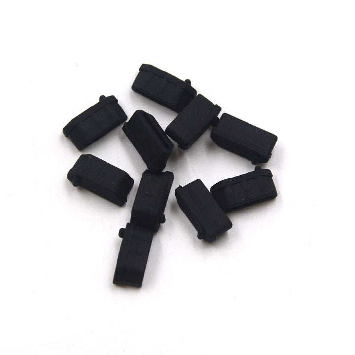 Silicone 10Pcs HDMI Anti-Dust Cover Plugs Protector Stopper Cap for Female Port Black for TV,Computer,Other Devices.