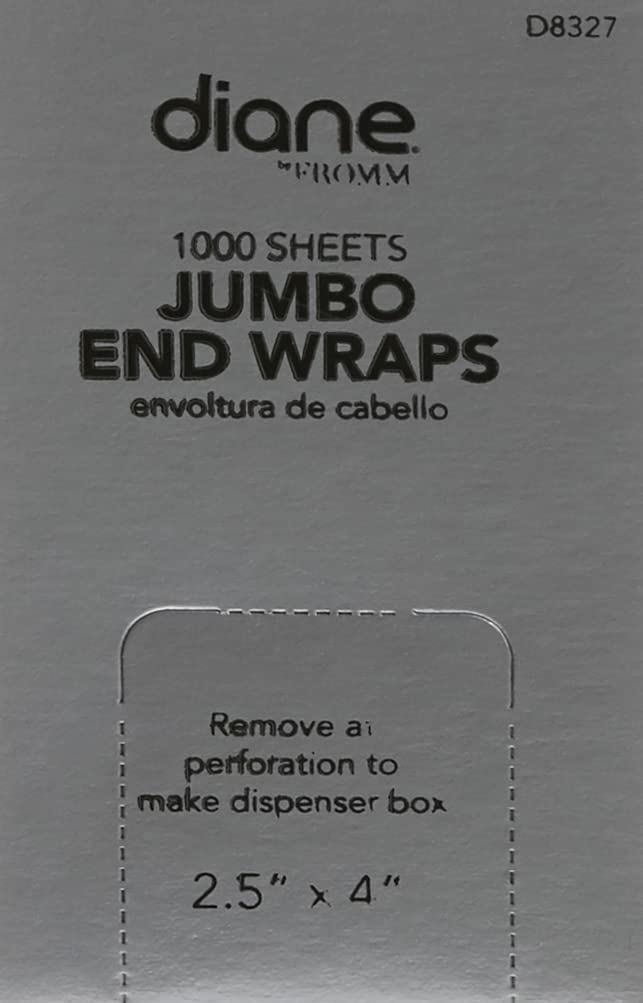 By Fromm Jumbo End Wraps, 2.5 X 4 Inches, 1000 Sheets