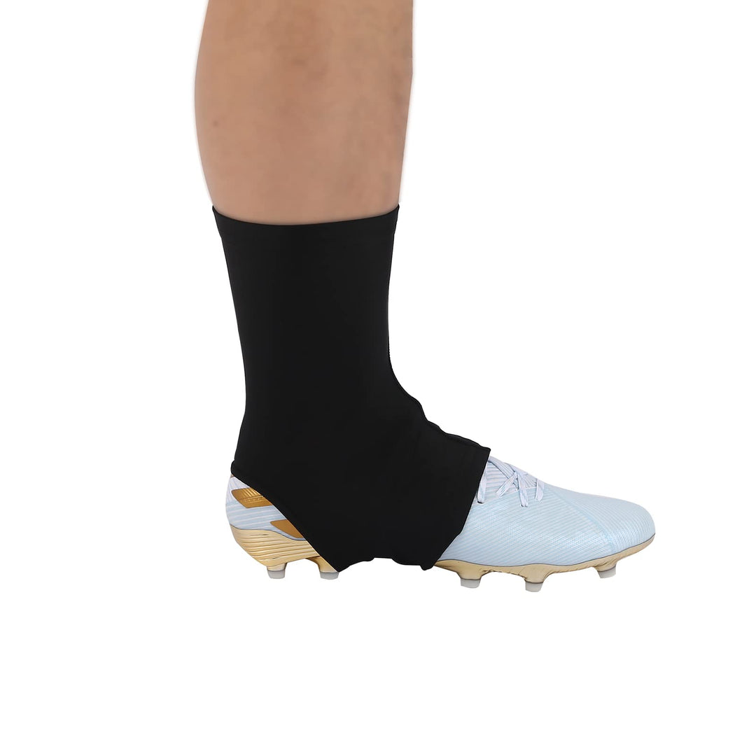 Spats Football Cleat Covers,Youth Cleat Covers Football,Bike Cleat Covers,Football Cleat Covers Keeps Dirt/Turf Debri Out,Cleat Sleeves for Football Soccer Lacrosse Youths Adults (Black, Large)