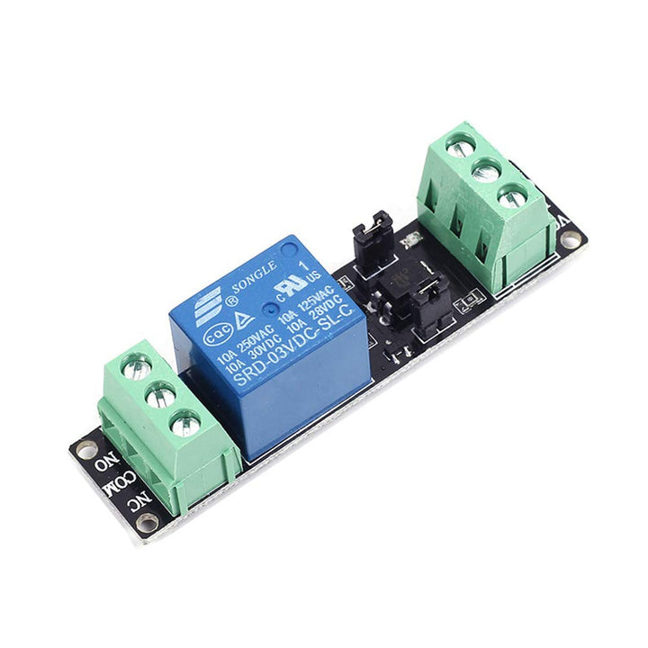 1 Channel DC 3V Relay High Level Driver Module Optocoupler Relay Module Isolated Drive Control Board for Arduino (Pack of 8)