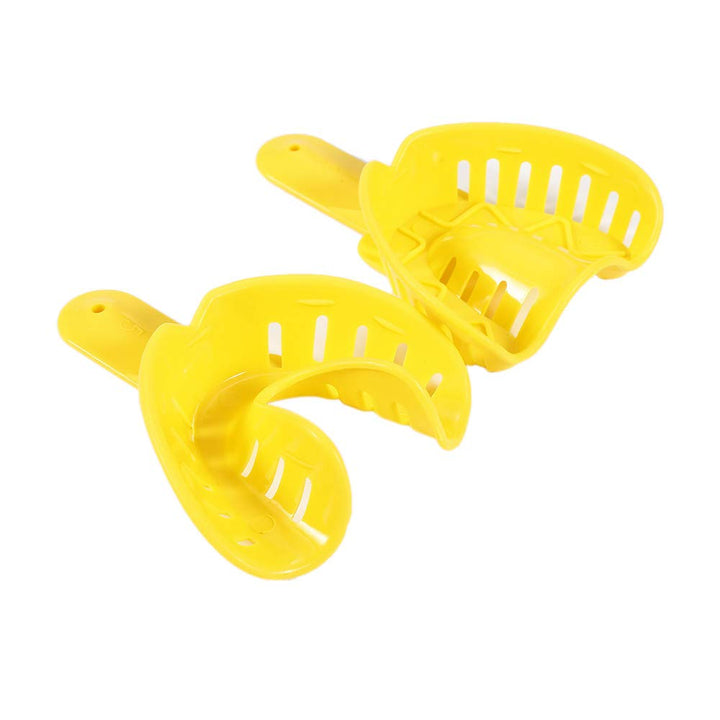 12pcs Dental Impression Tray Plastic 6 Sizes Autoclavable for Adult and Children