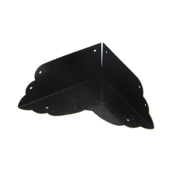 4 Pack Corner Protectors Metal Bronze Box Corners Decorative 2.8x2.8x1.2(LxWxH),Side Length 2.8