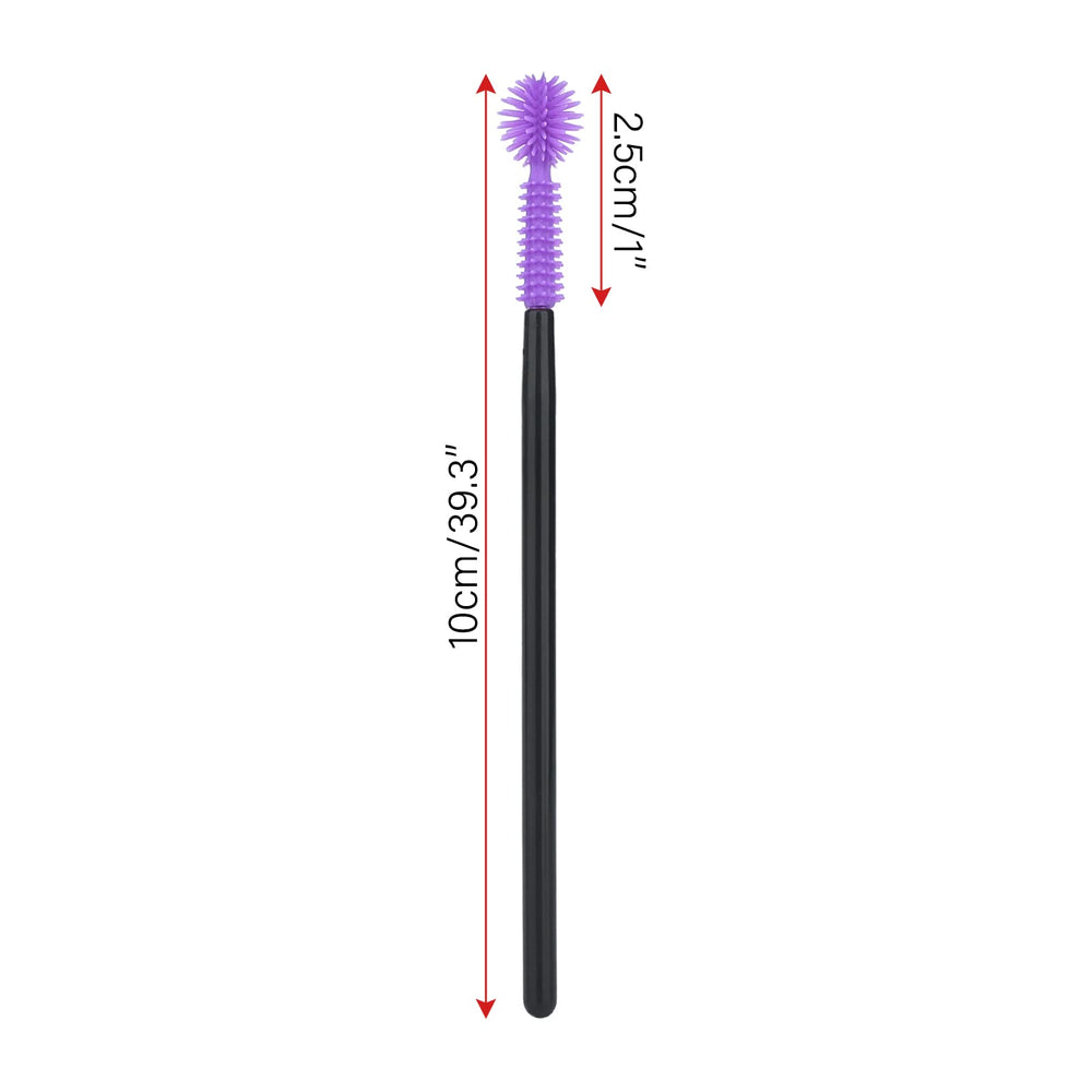 New 50PCS Disposable Silicone Eyelash Mascara Wands Brushes Cosmetic Eyelash Extension Applicators Professional Makeup Tool Set(Ball-shape)
