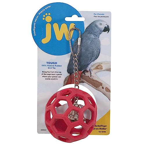 Pet Company Activitoys Hol-ee Roller Parrot Toy, 4 Inch Diameter (Colors Vary )