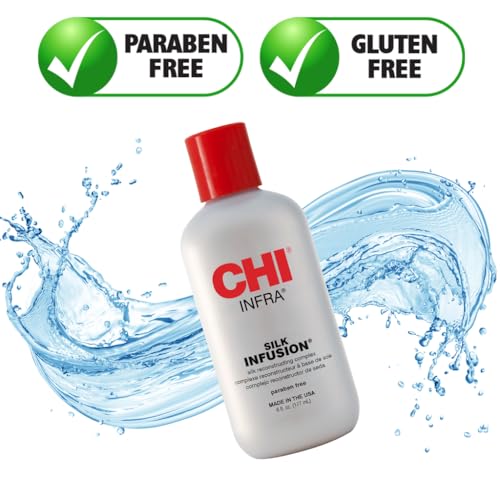 Infra Silk Infusion, Leave-In Reconstructing Treatment To Strengthen & Protect All Hair Types, Alcohol-Free, 6 Oz