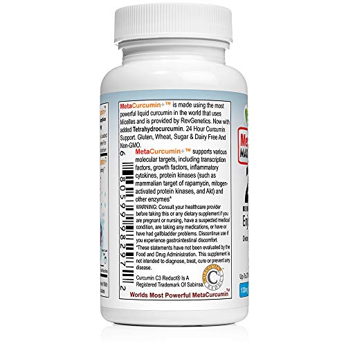 MetaCurcumin 277x Super Curcumin + TetraHydroCurcumin (60 Liquid Capsules)