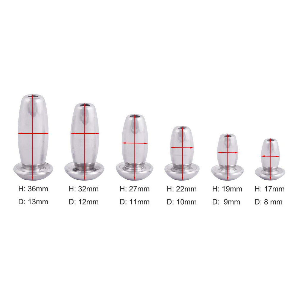 Short Stainless Steel Catheters Male Sound Dilator Inserts Plug for Men, 6 Sizes Optional G111 (11mm)