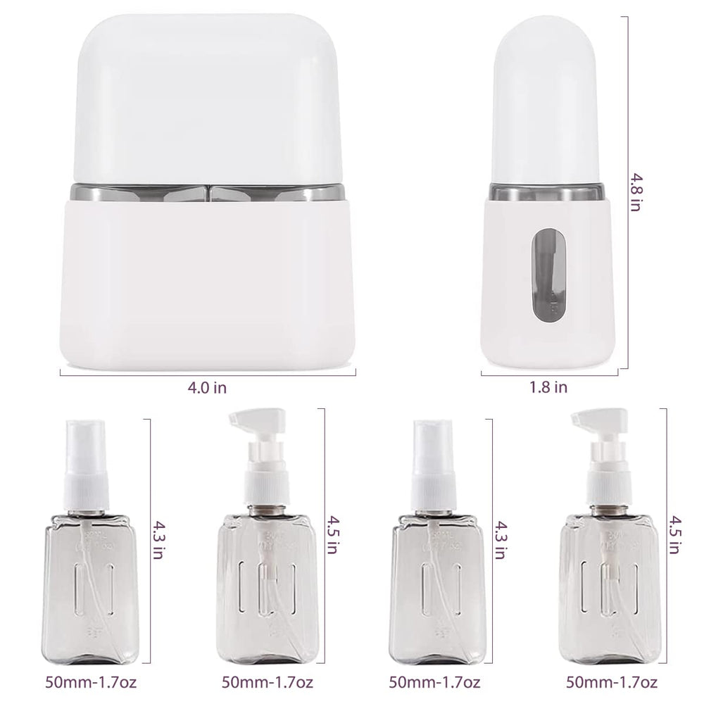 Travel Size Toiletries, 4pcs Travel Containers, Travel Bottles Leak Proof with Labels, TSA Approved Reusable Containers For Toiletries