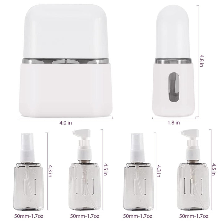 Travel Size Toiletries, 4pcs Travel Containers, Travel Bottles Leak Proof with Labels, TSA Approved Reusable Containers For Toiletries