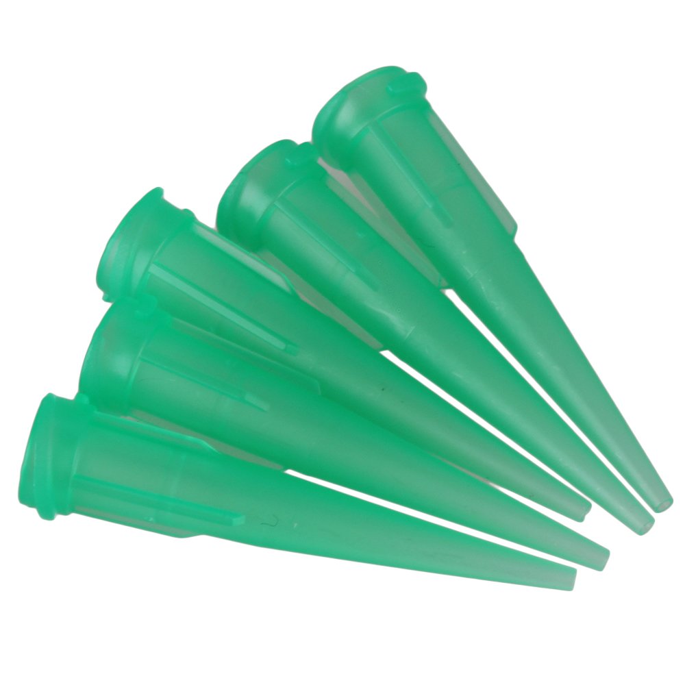 Green 18 Gauge Dispensing Needle Tapered Tip TT Blunt Glue Liquid Pack of 100