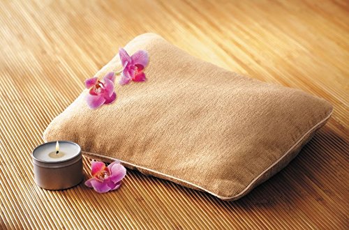 Soothing, Comfortable Hot/Cold Therapy Buckwheat Seed Filled Compact Wrap - Mocha