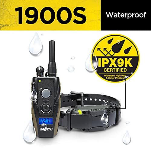 1900S 3/4 Mile Range Rechargeable E-Collar with Adjustable Levels for Dogs