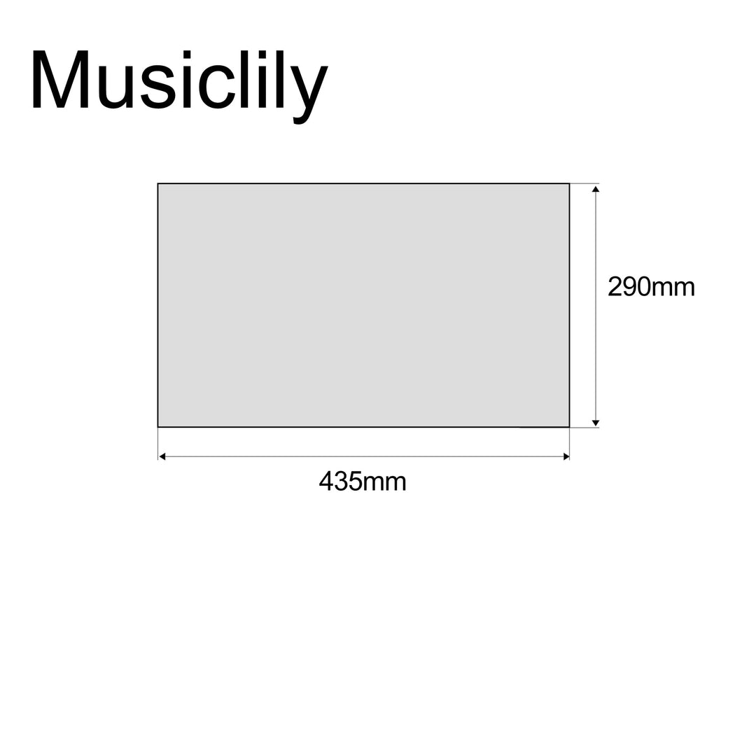 11.4 x17 Inch Guitar Bass Pickguard Blank Material DIY Sheet Scratch Plate for Strat Tele Electric Guitar Jazz Precision Bass,4Ply Tortoise Shell