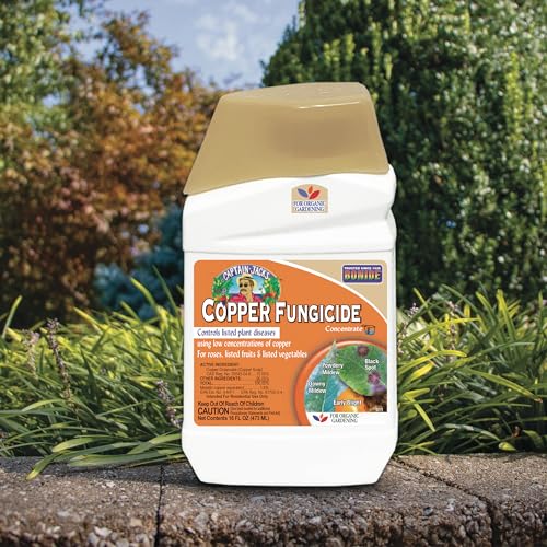 Captain Jack Copper Fungicide 16 oz Concentrated Plant Disease Control Solution for Organic Gardening