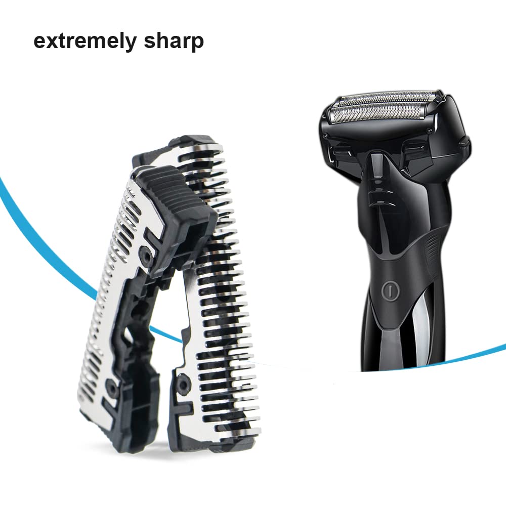 2 Pack Replacement Razor Blades for Panasonic Wet/Dry Shaver ES8103S ES8101 WES9068 ES8109 ES8243 ES8249, Inner Blade
