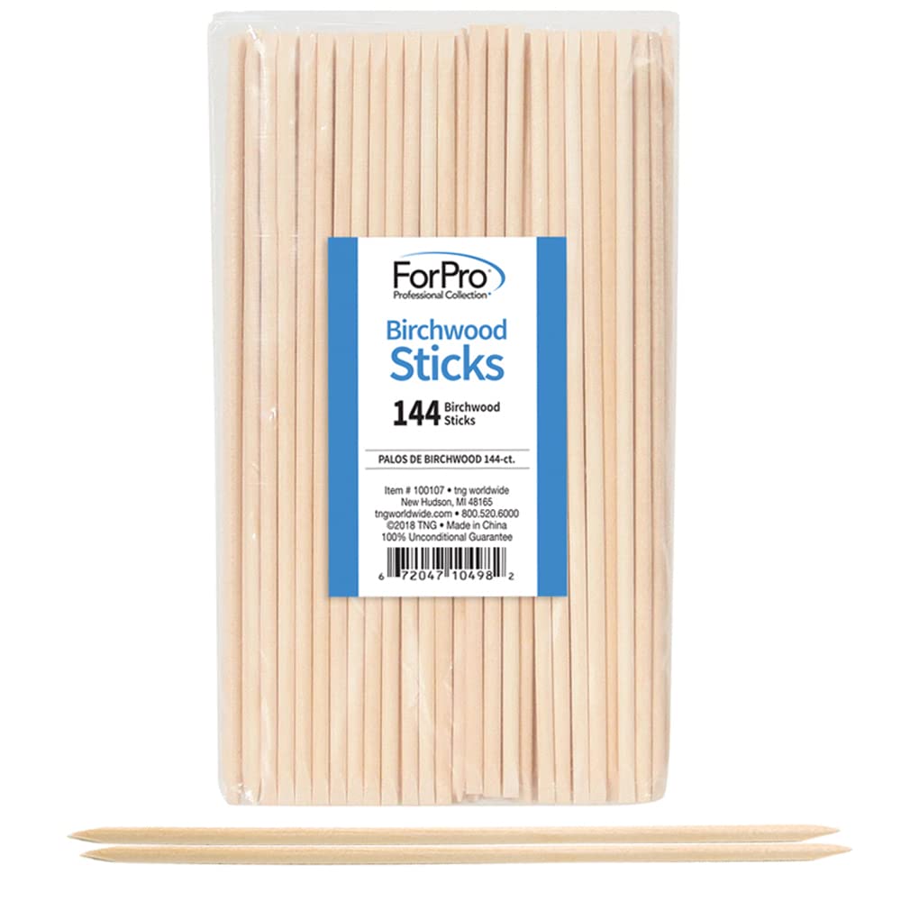 Birchwood Cuticle Sticks, for Manicures and Pedicures, 7†L, 144-Count