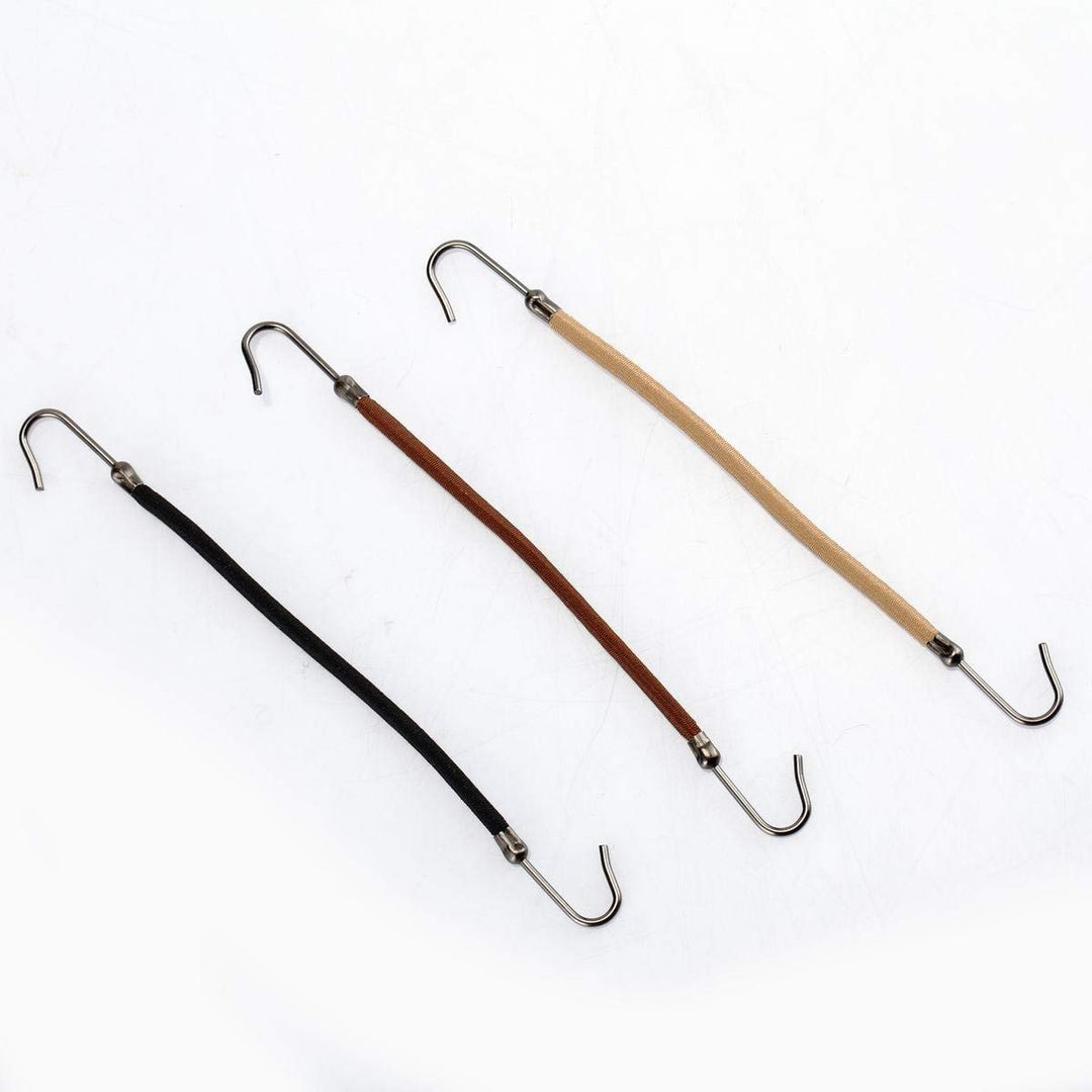 Ponytail Hooks Holder Bungee Bands,18Pcs