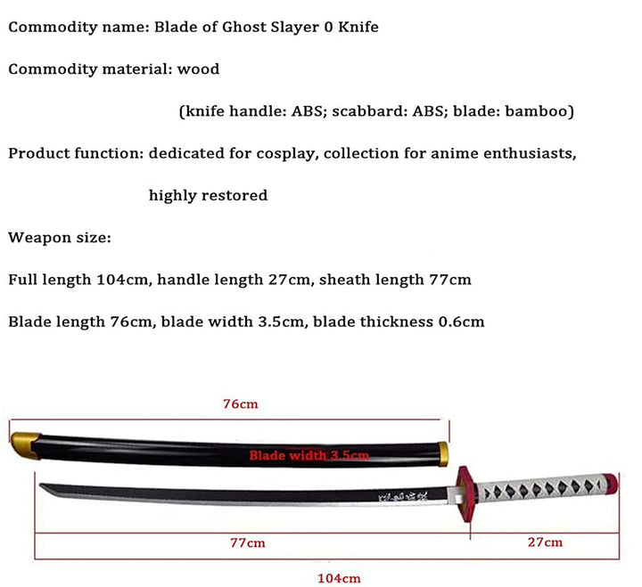 Anime Kurosaki Ichigo Ban Kai Cosplay Sword Katana Toys Model