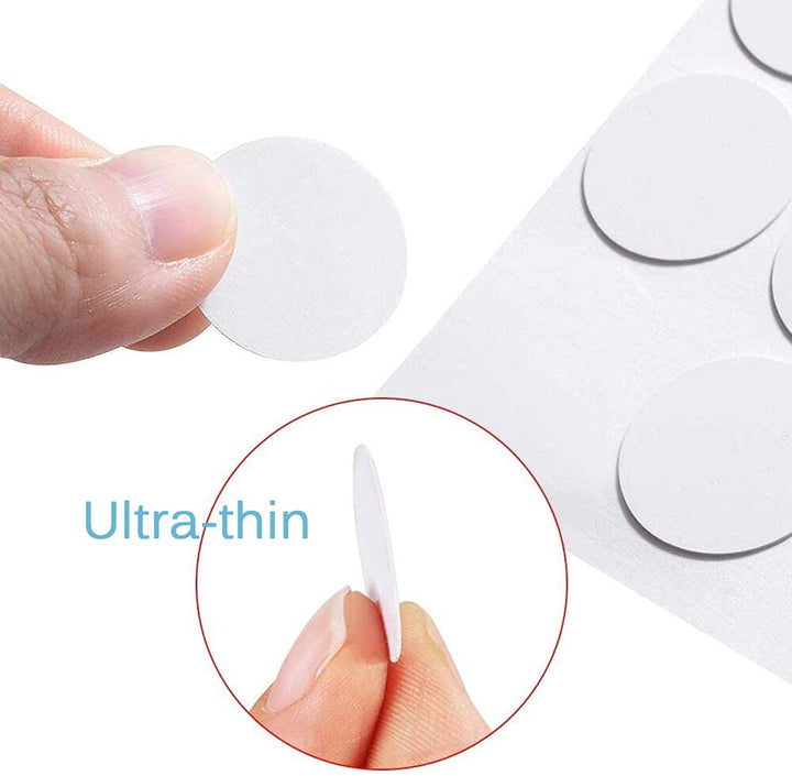 Self-Adhesive Screw Hole Stickers, 384pcs-0.59inch/15mm Self-Adhesive Screw Covers Caps Dust Proof Sticker for Wood Screw-White (384pcs-0.59inch/15mm)