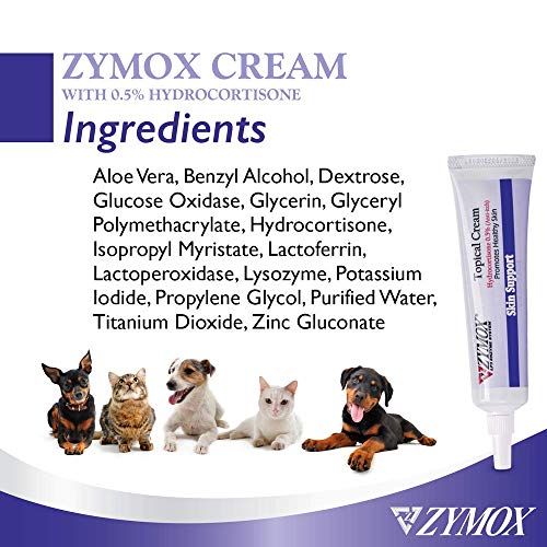 Topical Cream with 0.5% Hydrocortisone for Dogs and Cats, 1oz