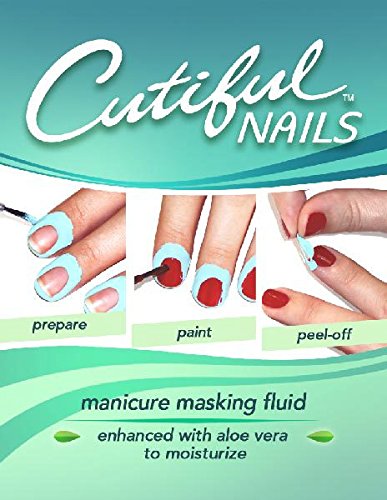 Professional Manicure Masking Fluid With Aloe, No More Messy Nail Polish, Liquid Tape