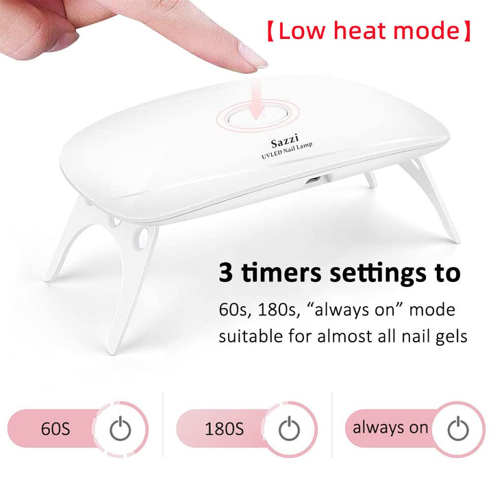 Led Uv Nail Lamp UV Light for Resin, 24W, Industry Featured Low Heat Function, Cures 5 Fingernails or toenails at The Same time, Compatible with All Gels, for Gel Nail Resin.