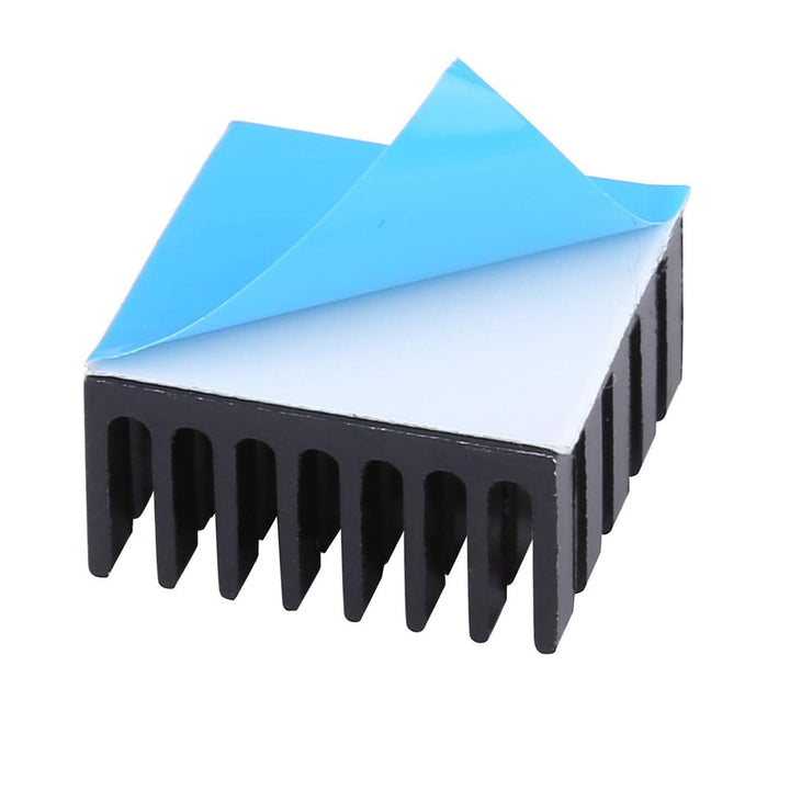 10PCS 20mm Heatsink Kit 20x20x10mm/ 0.79x0.79x0.39inch with Thermal Conductive Adhesive Tape, Cooler Heat Sink for Cooling GPU IC Chips VRAM VGA RAM (20mmx20mmx10mm)