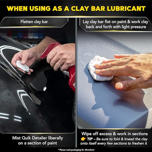 Meguiar's Quik Detailer Mist & Wipe - Easy to Use Car Spray Detailer Lifts Light Dust, Fingerprints, Smudges, and Fresh Contaminants - Perfect to Enhance Shine and Protection Between Washes, 16 Oz