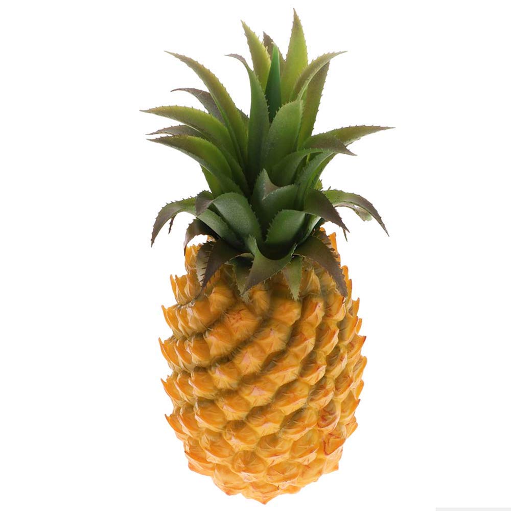 12 Large Artificial Pineapple Fruit Ornament, Fake Pineapple Display High Simulation Dummy Fruits Vegetables Studio Photo Prop for House Party Decor