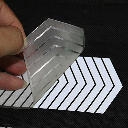 2 Safety Silver Reflective Iron on Fabric Clothing Tape Heat Transfer Vinyl Film DIY Arrow M01 (2 x 33ft)