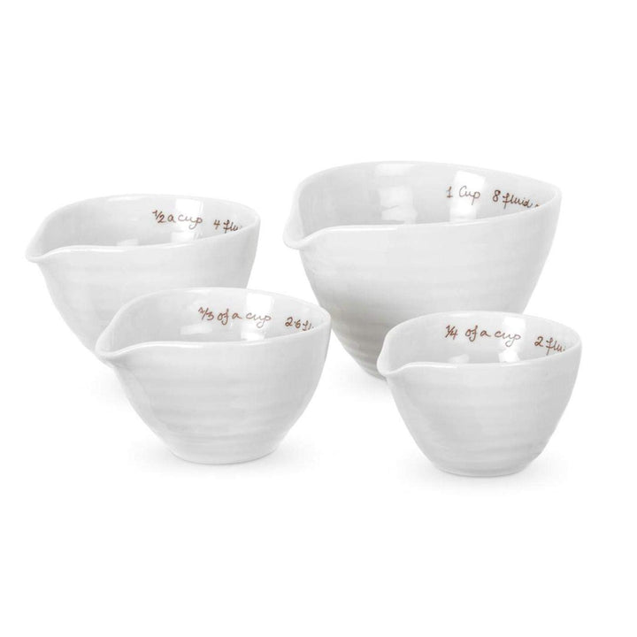 Sophie Conran White Measuring Cups | Set of 4 Measuring Cups for Kitchen and Baking in Assorted Sizes | Made from Fine Porcelain | Dishwasher Safe