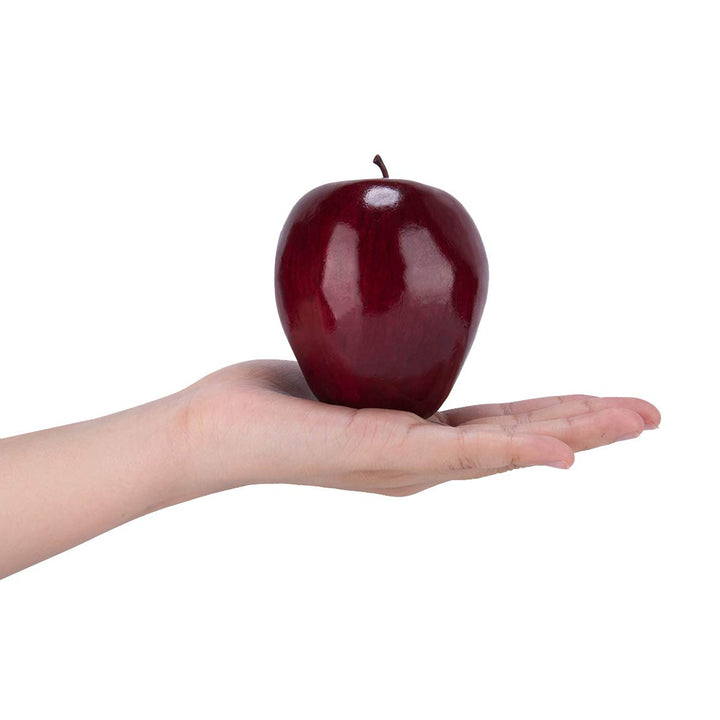16PCS Artificial Red Apples, Red Delicious Apple,Plastic Fruit,Fake Fruit Lifelike Simulation Apples for Home Kitchen Table Basket Decoration, 3.43 x 2.95