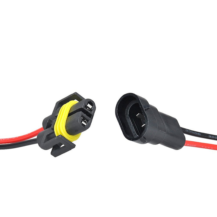 Fog Light Connector, 2 Sets H11 H9 H8 880 881 Adapter Female and Male Connector Pigtail Socket Wiring Harness for Headlight Fog Light