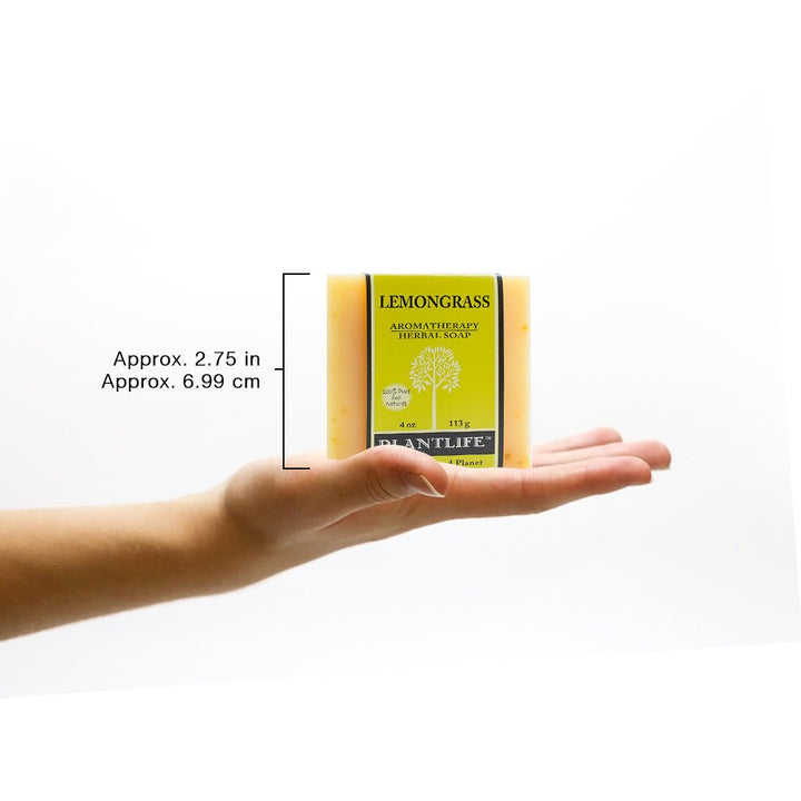 Lemongrass 100% Pure & Natural Aromatherapy Herbal Soap 4 oz 113g