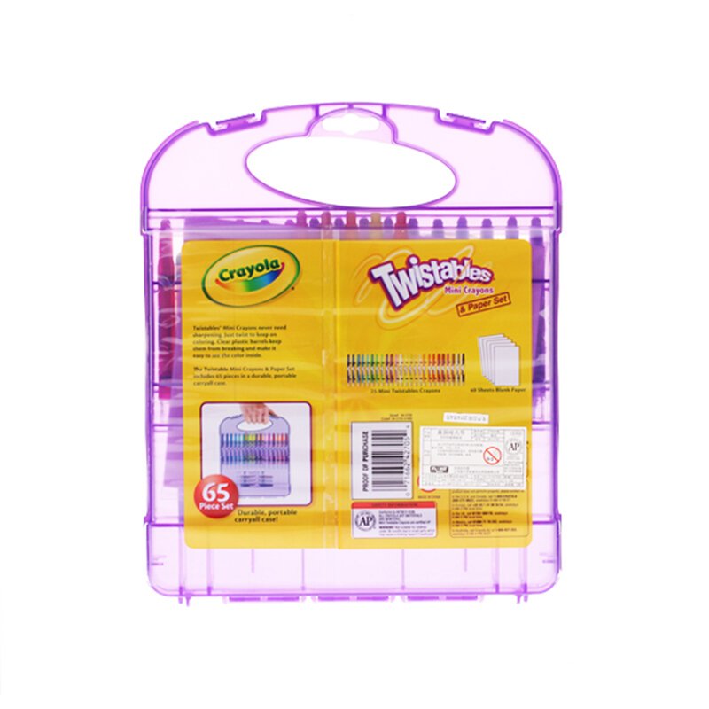Mini Twistables Crayons & Paper Set, 65 Pieces, Gift for Kids