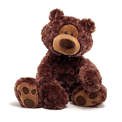 Philbin Classic Teddy Bear, Premium Stuffed Animal for Ages 1 and Up, Chocolate Brown, 18”