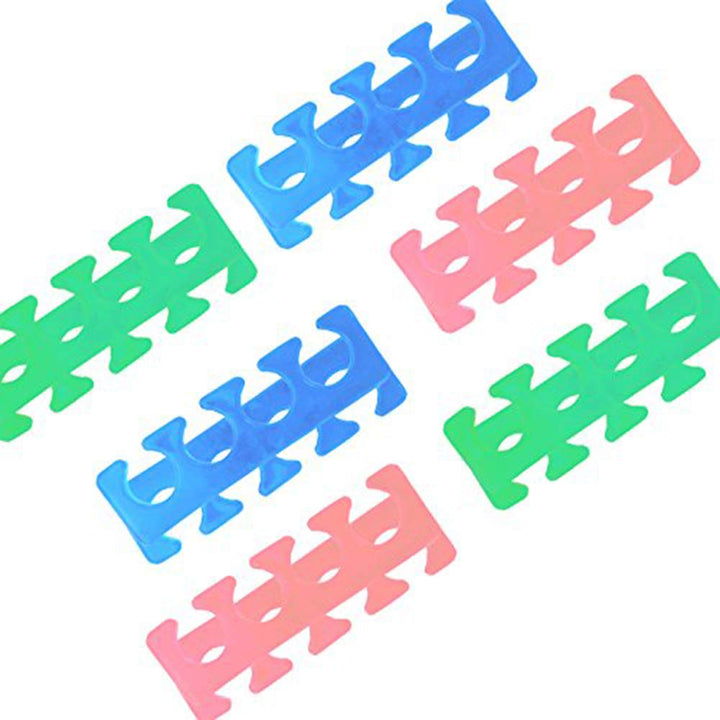 2pcs/pair 12pairs/set Silicone Toe Separator Nail Art Manicure Finger Feet Care Braces Supports Nails DIY Tools