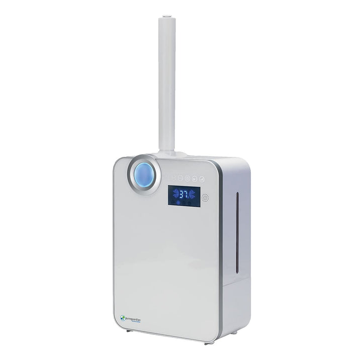 12.5L Output per Day Ultrasonic Warm and Cool Mist Humidifier, Large Room, Home, Office, Easy Quiet Operation, Digital Display, Auto Humidistat, Timer, Auto Shut-Off, Pure Guardian H7550