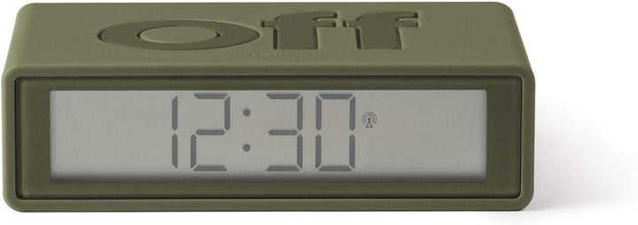 Flip+ Digital Alarm Clock for bedrooms, Reversible On/Off Faces with Snooze Function, LCD Display & Touch Sensor Light, Battery Operated, Rubber - Duck Blue