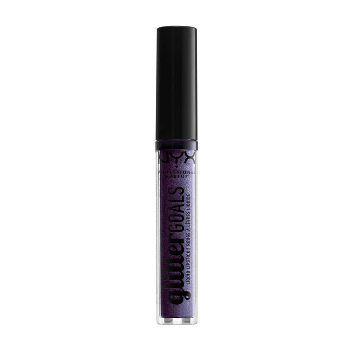 PROFESSIONAL MAKEUP Glitter Goals Liquid Lipstick - Amethyst Vibes, Purple With Multi-Dimensional Glitter