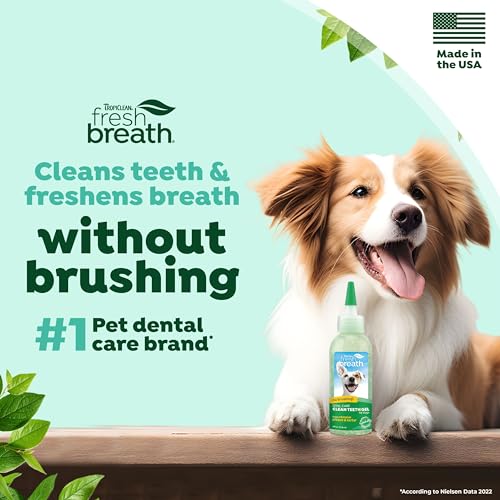 Fresh Breath Dog Toothpaste for Teeth Cleaning, Breath Freshener, Easy to Use Plaque & Tartar Remover Gel, No Toothbrush Needed, 4oz.